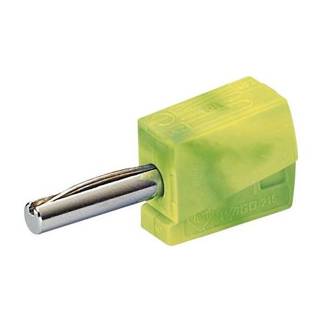 Fiche banane mâle Ø de la broche: 4 mm WAGO 215-911 vert, jaune 1 pc(s) (1/2)