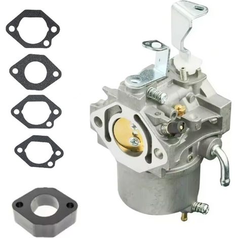 Carburatore per decespugliatore compatibile con modelli 715121 e 185432, ricambio robusto in metallo resistente al calore, design funzionale per manutenzione giardino professionale (1/2)