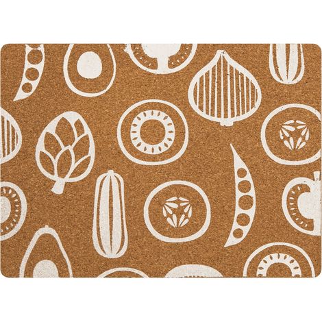 Premier Housewares Besa Cork Rectangular Placemats - Set of 4 (1/2)