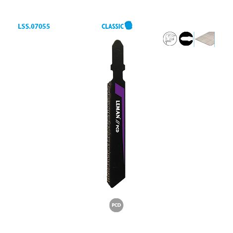 Leman – Lame de scie sauteuse 55 mm – Concrétion diamant pour fibro-ciment, carrelage et fonte – Coupe précise et nette (1/2)