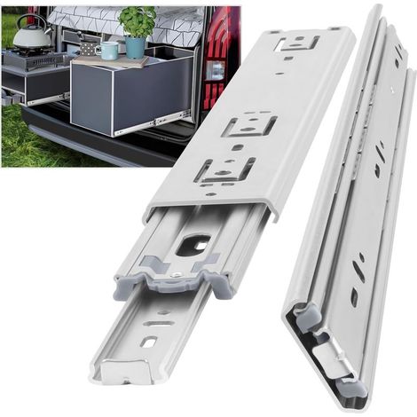 Heavy Duty Drawer Slide, Load Capacity Up to 68kg, Lockless, 300mm Extension, 1 Pair (2 Pieces) (1/5)