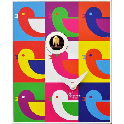 Orologio a Cucù da Parete 16,5x20x10cm Pirondini Italia D'Apres Andy Warhol (1/2)