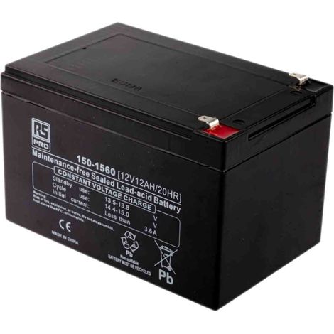 Batterie au plomb étanche RS PRO 12V 12Ah cyclique ( Prix pour 1 )