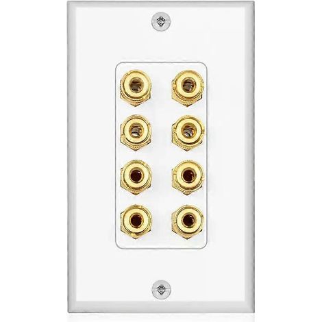 Plaque murale pour haut-parleurs B29C-8, panneau audio pour home cinéma, pour 4 haut-parleurs (1/4)