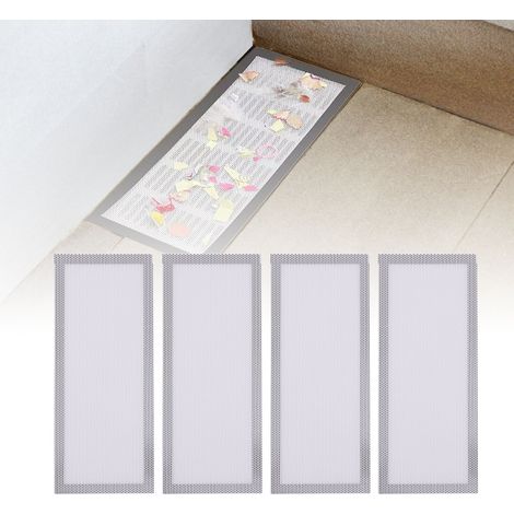 Grille de Protection Magnétique pour Ventilation PVC - 102x254mm (4.0x10.0in) - Antidérapante et Antipoussière - 4 pièces (1/5)