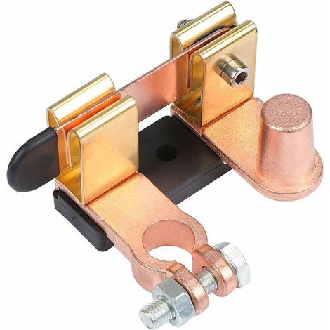 Batterietrennschalter aus Messing für Autos, 12V/24V Minuspol-Haupttrennschalter (1/5)