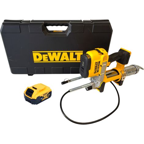 Pompe à graisse sans fil 18 V + 1x batterie 5,0 Ah - sans chargeur DeWalt DCGG 571 NK (1/5)
