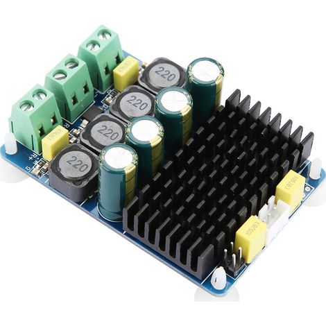 TDA7498 Digitale Stereo-Leistungsverstärkerplatine 2x100W Zweikanal 8-32VDC HF20 (1/5)