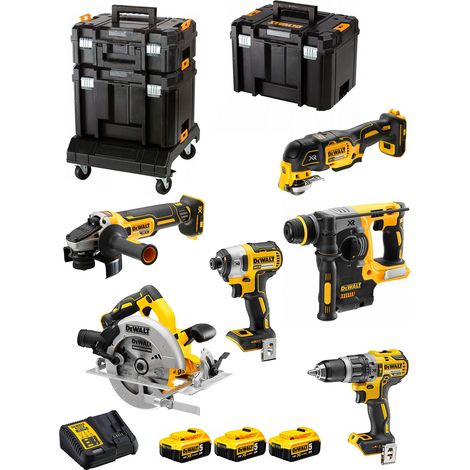 DeWALT Utensili - Set da 13 utensili a batteria, batterie e caricabatterie DCK685P3T