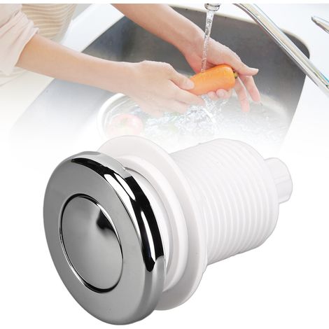 Pressostat de baignoire à gaz, pressostat pneumatique pour broyeur d'évier, pressostat pneumatique à bouton-poussoir pour broyeur d'évier, diamètre du trou de fixation 32 mm (1/5)