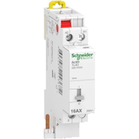 Telerruptor ACTI9 TL40 1P 16A 230V CA 50Hz, control manual y remoto, IP20