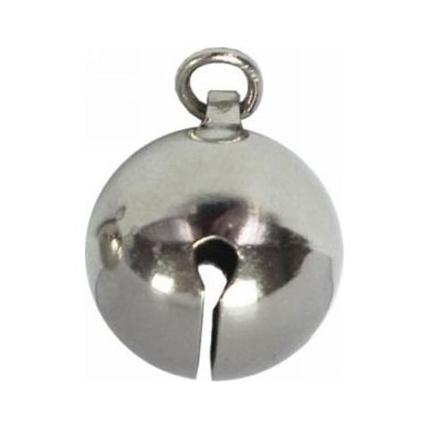 Bolsa 20 cascabeles laton niquelado con anilla 8mm (1/2)