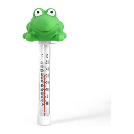 Thermomètre flottant en forme de grenouille pour piscine, facile à lire, incassable, pour piscines intérieures et extérieures (1/5)
