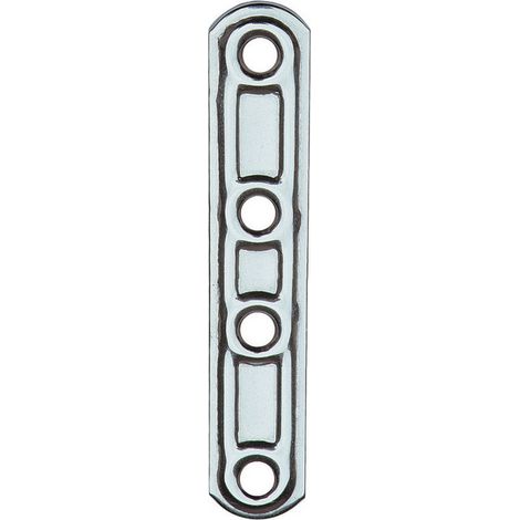 20PZ LASTRINA INOX DIRITTA A 4 FORI ART. 163IN LUNGHEZZA MM. 60 (1/2)