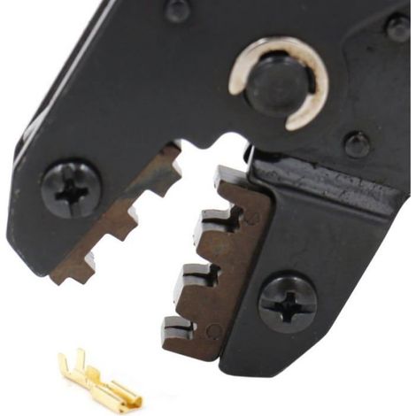 Pince À Sertir À Cliquet - SN-48B - Pour Cosses Non Isolées - Section 0,5 À 1,5 Mm² - Poignée Ergonomique En Acier Allié - 1 Pièce (1/5)