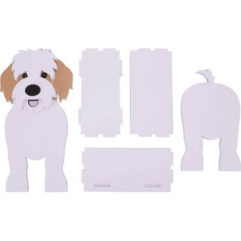 Mignon Chien Fleur Jardin Décoratif Plante Conteneur Support Compact Pot Chien en Forme de Pot de Fleurs Artisanat Plante Porte-conteneur Plantes Paniers pour Extérieur Intérieur. (1/5)