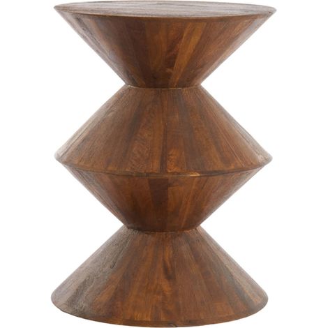 Light & Living mesa auxiliar Larus madera de mango marrón - (1/4)