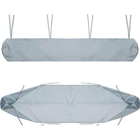 Housse de protection pour auvent de terrasse, 2 m, grise, imperméable et résistante à la poussière. (1/5)