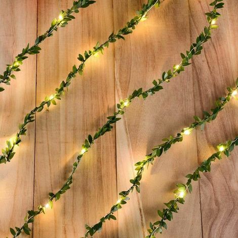 Guirlande En Laine Métallique - 10 M - Pour Décoration De Noël Intérieure Et Extérieure - Lot De 1 (1/2)