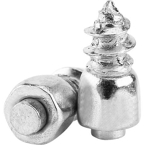 100 crampons antidérapants 9mm pour pneus, clous de traction hiver, chaînes neige, moto auto camion, lot de 100 (1/5)