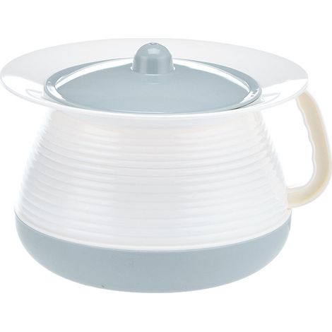 1 Urinoir portable avec couvercle, plastique durable, contrôle des odeurs, pour femmes, hommes, personnes âgées, voyage, camping (1/5)