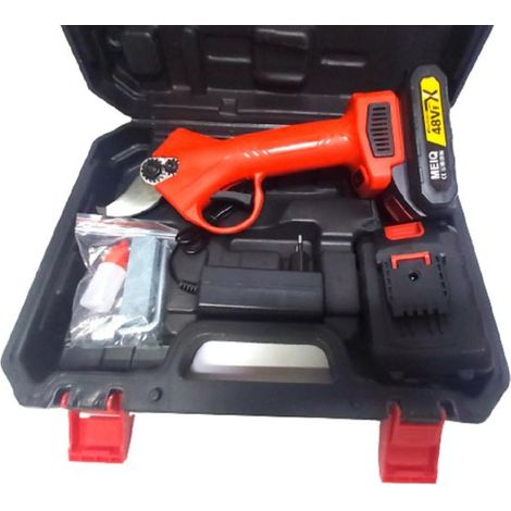 FORBICE DA POTATURA A BATTERIA CESOIA TAGLIO 28MM 2 BATTERIE + VALIGIA meiq (1/5)
