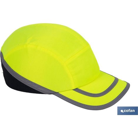 Bouchon de sécurité jaune fluorescent, en ABS, résistant aux chocs légers.