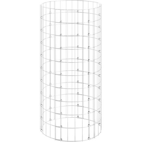 Maison Exclusive - Gabionen-Säule Rund Verzinkter Stahl Ø50x100 c (1/5)