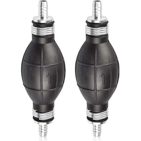 Pompe à carburant manuelle en caoutchouc noir de 8 mm (5/16 pouce) pour la distribution de carburant sous vide, compatible avec l'essence et le diesel, et compatible avec les accessoires marins. (1/5)