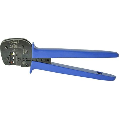 Pince à dénuder Outil de sertissage à cliquet for presse Bornes de câble isolées 0.5-6mm² Connecteurs bout à bout avec poignée ABS (1/3)
