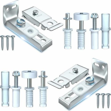 Kit de réparation pour portes pliantes – Lot de 2 pièces – Supports en acier, pivots et roues de guidage – Capacité 50 livres (1/5)