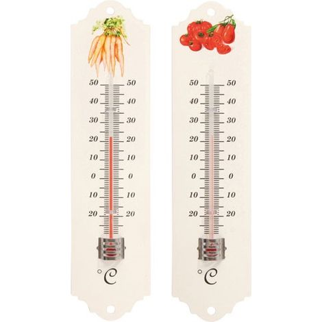 Termómetro de metal de 20 cm para decoración de huerto - Spear & Jackson