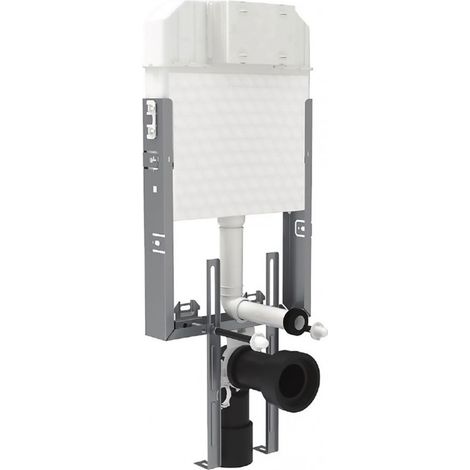 Réservoir à encastrer avec pieds de support pour WC cuvettes suspendues (1/3)
