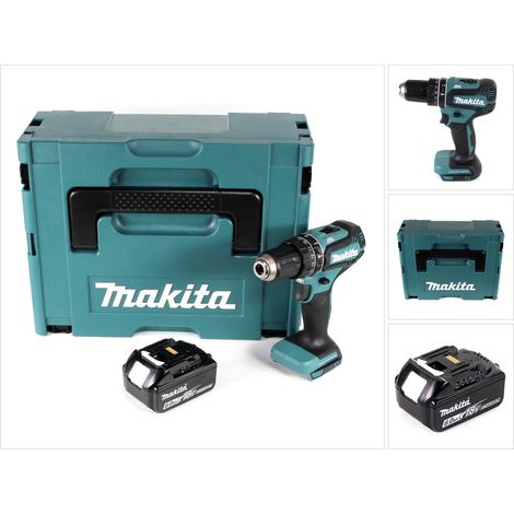 Makita DHP 485 G1J trapano a percussione a batteria 18V 50 Nm senza spazzole + 1x batteria ricaricabile 6.0Ah + Makpac - senza caricabatterie (1/5)