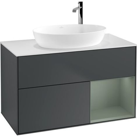 Villeroy & Boch F901GMHG Meuble sous-lavabo Finion F90 (1/2)