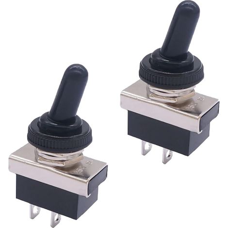 2pcs Interrupteur à Bascule Bouton Poussoir Etanche Voiture Bateau (1/5)