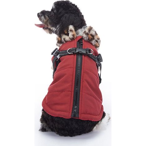 Cappotto invernale caldo per cani. Foderato in lana, caldo cappotto invernale, riflettente e impermeabile, per cani di piccola e grande taglia, cappotto antivento per esterni. (1/5)
