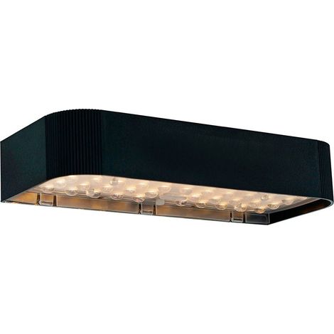 Applique Murale Solaire LED MU Noir avec Détecteur 1000lm IP65 (1/5)