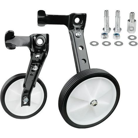 Rotelle stabilizzatrici universali per biciclette per bambini, adatte a biciclette da 16/18/20/22 pollici, robuste, durevoli e facili da installare. (1/5)