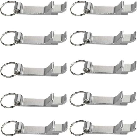 Set of 10 beer bottle opener keychains (1/4)