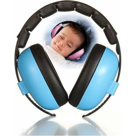 Casque anti-bruit pour bébés et tout-petits de 3 mois à 2 ans(bleu) (1/5)