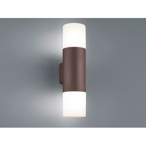 LED Außenwandlampe Up and Down Light Rostoptik IP44 - Außenbeleuchtung Haus (1/5)