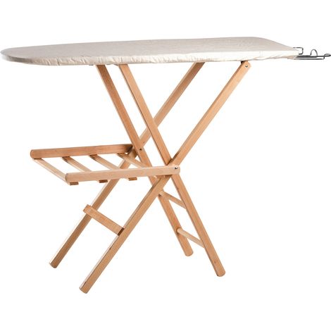 ASSE DA STIRO ECO IN LEGNO CHIARO piano cm. 117x35