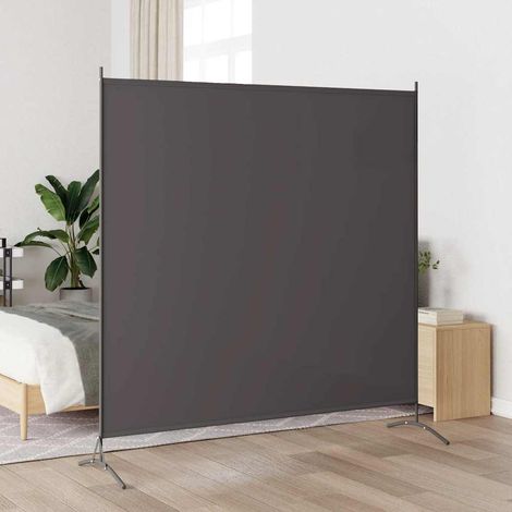 vidaXL Biombo de tela gris antracita 175x180 cm (1/5)