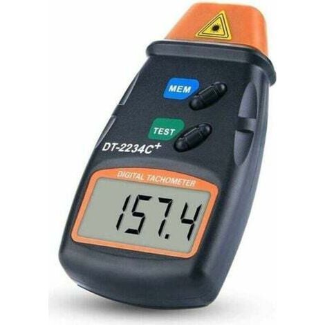 Tachymètre numérique sans contact – Plage 2,5 à 99 999 tr/min – Résolution 0,1 tr/min – Distance de mesure jusqu'à 500 mm - 999RPM