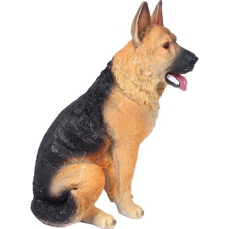 Figurine de chien en résine pour jardin, pelouse ou balcon, décoration animale. (1/5)