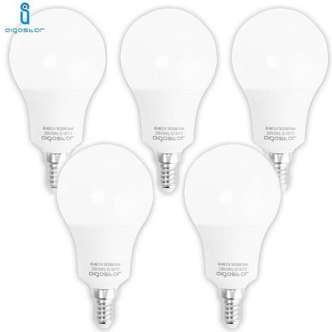 Ampoules Led E14 9w 6400k Blanc Froid A+ A60 A5 5 Pieces (1/4)