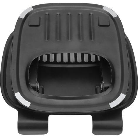Support d'ordinateur portable en alliage d'aluminium noir, pliable et réglable en hauteur avec design aéré, pour PC portables de 10 à 16 pouces. (1/5)