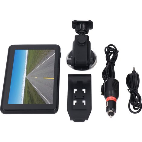 Navigateur GPS de voiture 7 pouces pour CarPlay et Android Auto, planification d'itinéraire, système de navigation à écran tactile 2,5D (1/5)