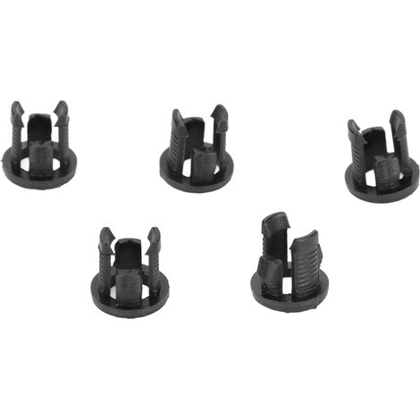 Support de fixation LED plastique 5mm noir – 200 pièces, clip de montage pour ampoule diode, socle panneau, douille de maintien lumineuse (1/5)